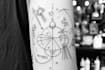 draw minimalist line work tattoo