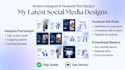 create modern social media post design in canva for brand