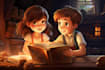 digitally paint colourful children book illustrations