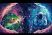 draw cosmic space illustration