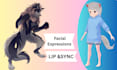 create a vrchat avatar model with rigging and expressions