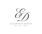 design minimal wedding logo, wedding monogram, and initials