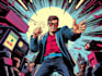 create cool retro comic art design illustration