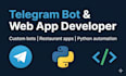 telegram bot and web app developer