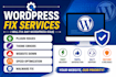 fix wordpress errors bugs and critical issues fast