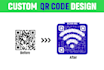 create professional and custom qr code design with your logo