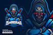 do custom eye catching ninja, martial arts logo