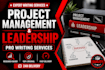 do tasks related to leadership and project management
