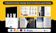 design adobe indesign book interior, amazon kdp book, epub, paperback formatting