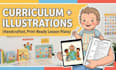 design a creative children curriculum, lesson plans, and illustrations