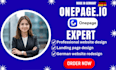 design and redesign high converting onepage german website with onepage io