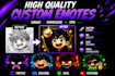design custom twitch emotes, kick and discord emotes
