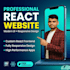 build responsive react frontend website