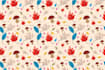 design seamless pattern textile prints pattern design
