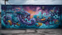 create graffiti pop art designs and murals