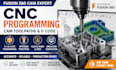 do 3,4 and 5 axis for cnc programming, cam toolpaths using fusion360