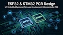 do esp32 and stm32 pcb design, iot embedded pcb firmware dev microcontroller pcb
