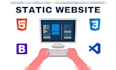 build responsive, static website or HTML landing page