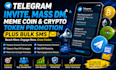 do telegram invite, telegram mass dm, telegram meme coin crypto token, bulk sms