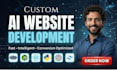 develop ai website, ai chatbot, ai saas, ai web app full stack developer ai app