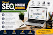 write seo article and blog post that rank high on google