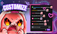 create custom chibi twitch emotes, bonus badges
