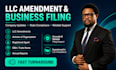 handle your llc amendment, business filing, and company registration updates