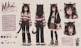 draw furry reference sheet fursona character design anthro oc ref sheet