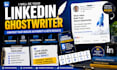 be the linkedin ghostwriter for ai tech founders seeking humanized content