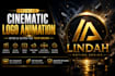 create cinematic animation logo intro and outro