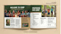design a summer camp parent guidebook booklet style