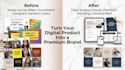 create art direction and visual branding for digital product creators