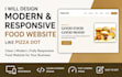 design a modern restaurant website with online ordering
