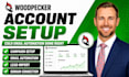 setup woodpecker account cold email automation setup