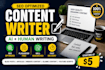 write SEO optimized blog posts and articles