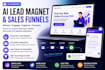 create an ai lead magnet and sales funnel with chatbot automation