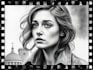 make a realistic pencil portrait and charcoal sketch