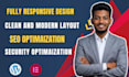 design landing page or construction website using wordpress