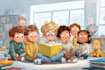 draw whimsical children book illustration