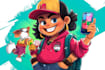 draw cute cartoon characters art