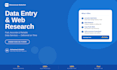 do fast and accurate data entry and web research