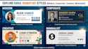 design a professional clickable HTML email signature
