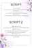 write an asthetic  script for your content