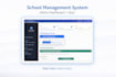build school management system with lms dashboard