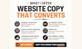 write persuasive website copy, website content and brand messaging