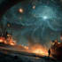 do sci fi horror and fantasy scene concept art illustrations