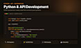 do python api integration, development and automation