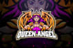 design amazing creative digital queen logo