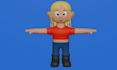 create custom 3d low poly character for games and animations