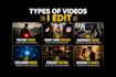 professional youtube video editing, tiktok, insta reel edit